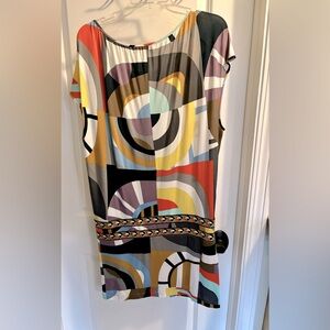 BCBG Geometric Print Mini Dress